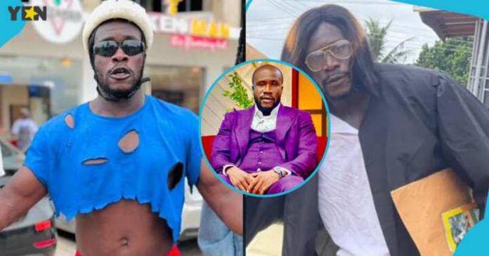 Kumawood star Ras Nene, a.k.a. Dr Likee, rocks a purple suit. Photo credit: @official_ras_nene (Copy) Kumawood star Ras Nene, a.k.a. Dr Likee, rocks a purple suit. Photo credit: @official_ras_nene