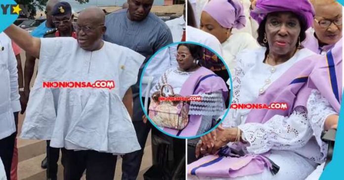 Madame Frema Osei-Opare, Nana Konadu Agyemang Rawling and President Akufo-Addo look classy in white outfits. Photo credit: @nkonkonsa Madame Frema Osei-Opare, Nana Konadu Agyemang Rawling and President Akufo-Addo look classy in white outfits. Photo credit: @nkonkonsa