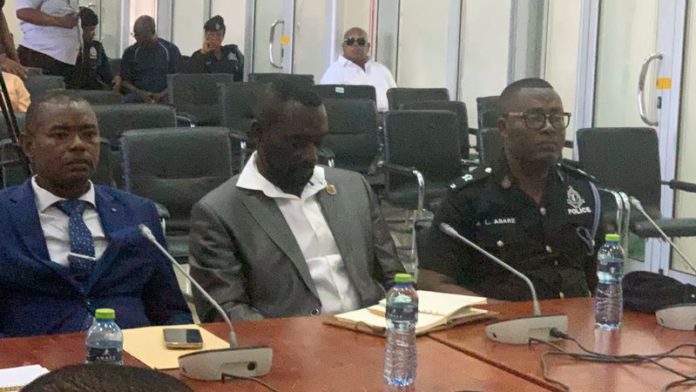 COP George Alex Mensah , Supt. George Akwasi Asare Supt. Eric Emmanuel Gyebi COP George Alex Mensah , Supt. George Akwasi Asare Supt. Eric Emmanuel Gyebi