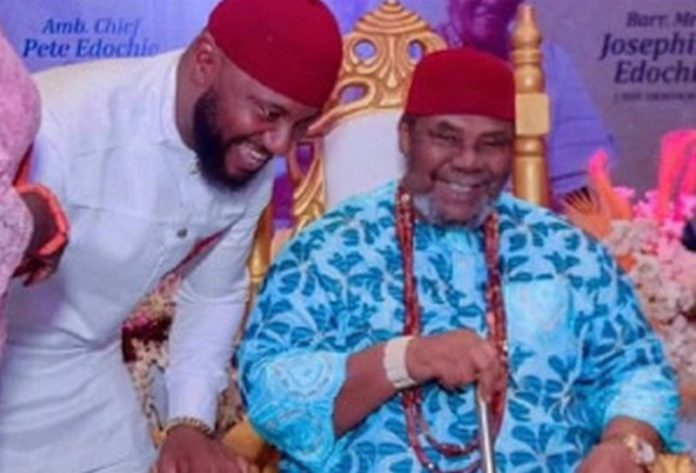 Pete Edochie and his son, Yul Pete Edochie and his son, Yul