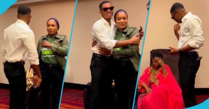 The second lady eye-talks KiDi to greet David Dontoh and Akorfa Ejani Photo credit: @kidihq The second lady eye-talks KiDi to greet David Dontoh and Akorfa Ejani Photo credit: @kidihq
