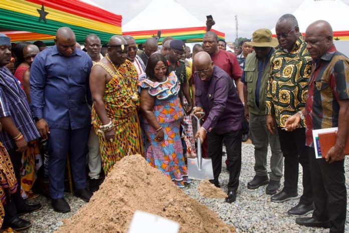 PREZ AKUFO-ADDO CUTS SOD FOR POKUASE HOUSING PROJECT PREZ AKUFO-ADDO CUTS SOD FOR POKUASE HOUSING PROJECT