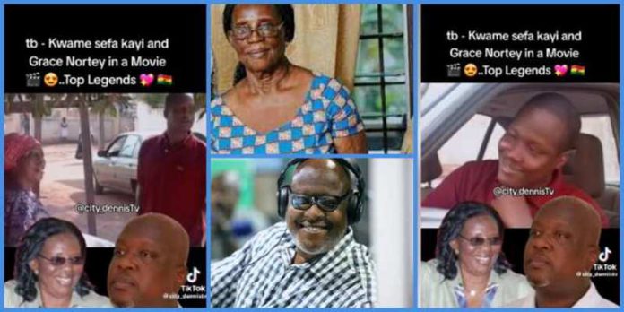 A photo collage of Grace Nortey and Kwame Sefa Kayi in an old movie Image credit: @Grace Nortey @kwame_sefa_kayi A photo collage of Grace Nortey and Kwame Sefa Kayi in an old movie Image credit: @Grace Nortey @kwame_sefa_kayi