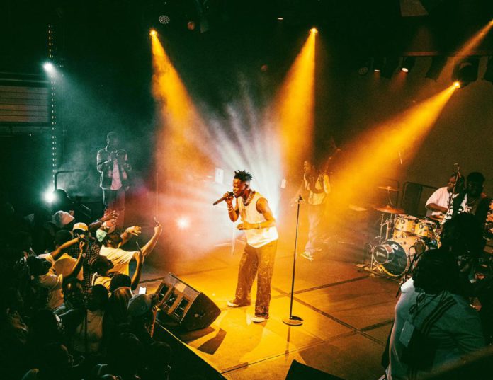 Fameye performing at debut headline concert in UK