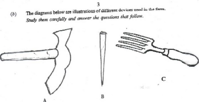 Ambiguous diagram for BECE Integrated Science Examination Ambiguous diagram for BECE Integrated Science Examination