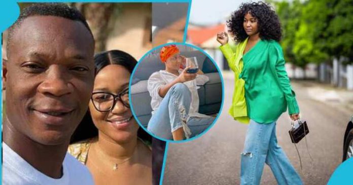 A photo collage of John Paintsil and his wife, Adjoa Broni Image credit: @adjoa_broni A photo collage of John Paintsil and his wife, Adjoa Broni Image credit: @adjoa_broni