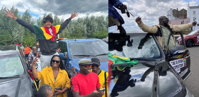 The journey of 13 ambitious Ghanaians— twelve men and one woman— started on July 23 and ended on Sunday, August 6 in London | credit: @wanderlustghana/ Twitter The journey of 13 ambitious Ghanaians— twelve men and one woman— started on July 23 and ended on Sunday, August 6 in London | credit: @wanderlustghana/ Twitter