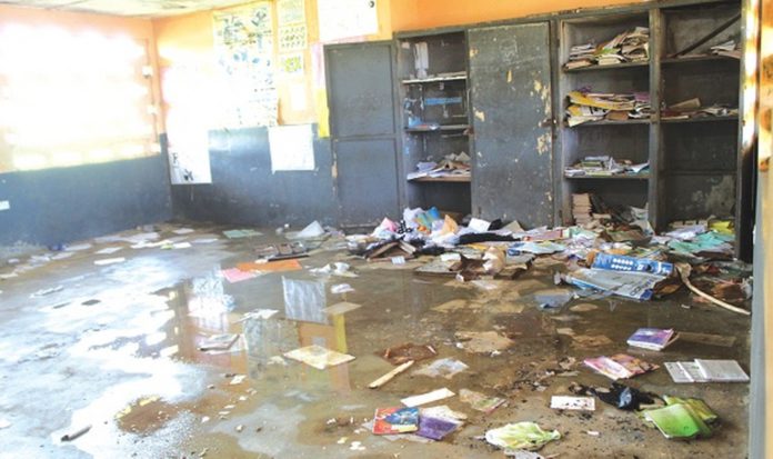 The flooded classrooms. Picture ESTHER ADJORKOR ADJEI_1680x997