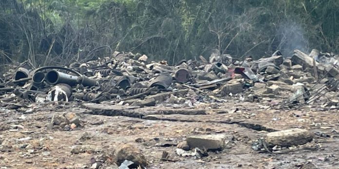 Shama quarry site explosion
