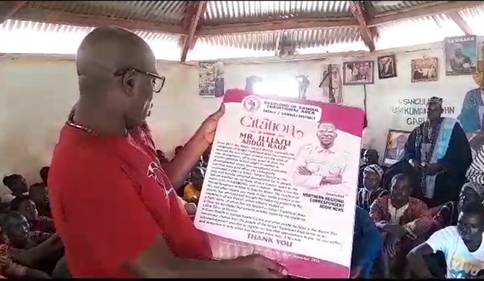 Adom News correspondent, Illiasu Dabre honored