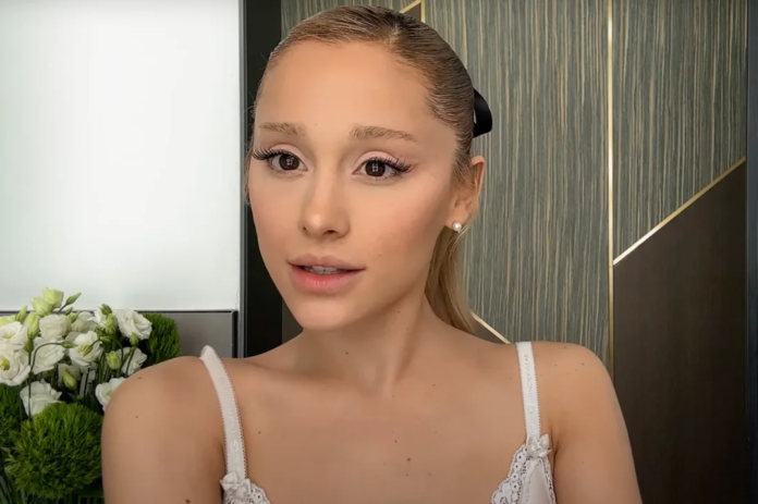 A screenshot from Ariana Grande's new video for Vogue. A screenshot from Ariana Grande's new video for Vogue.
