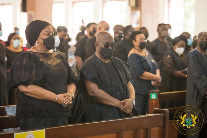 Akufo-Addo wife at funeral