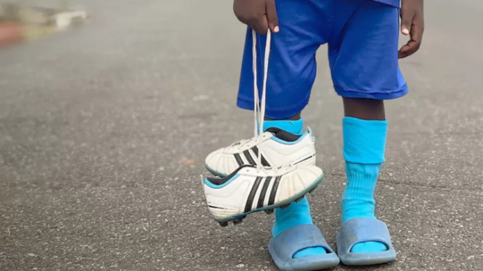 Gabon child footballers