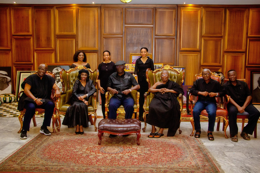 Nana Kondadu Agyemang Rawlings, family commiserate with the Kufuor family