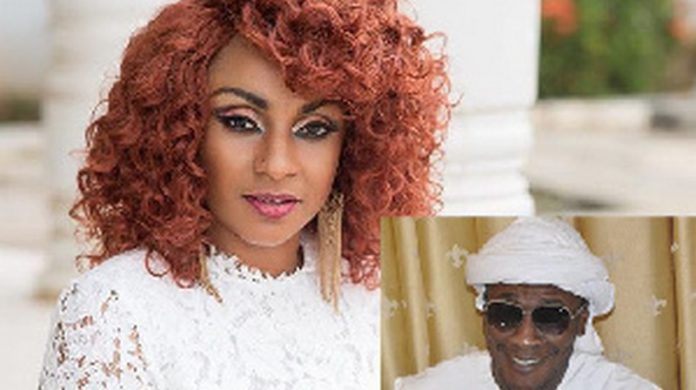 Gifty Gyan with insert of Asamoah Gyan Gifty Gyan with insert of Asamoah Gyan