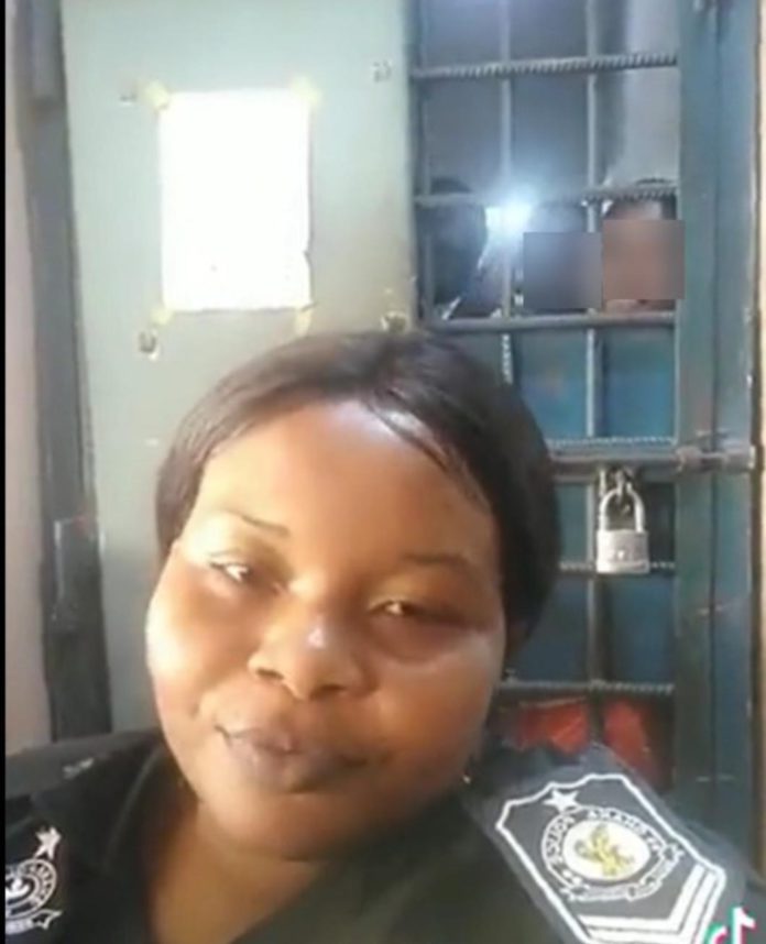 Policewoman who recorded herself 'chilling' with inmates