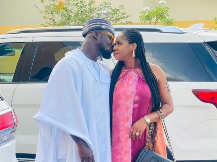 Stephen Appiah and wife