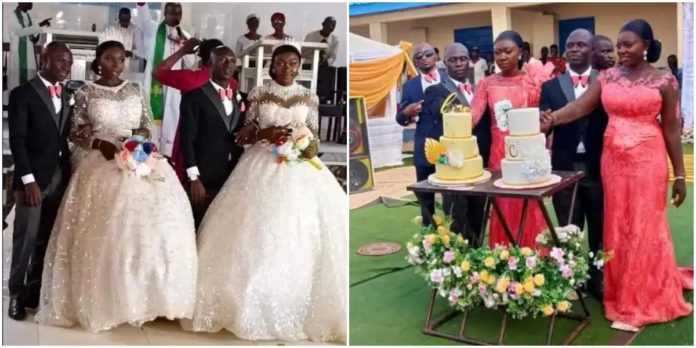 Twins wed twins