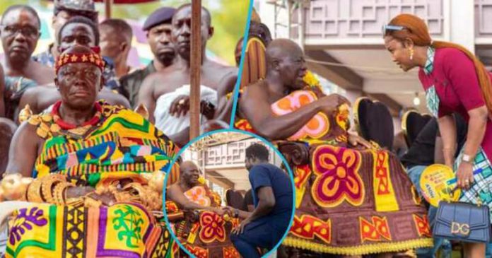 McBrown, Bill Asamoah, Agya Koo, and other Kumawood stars attend Asantehene's Heal Komfo Anokye fund launch. Photo credit: @Ashanti_Kingdom.