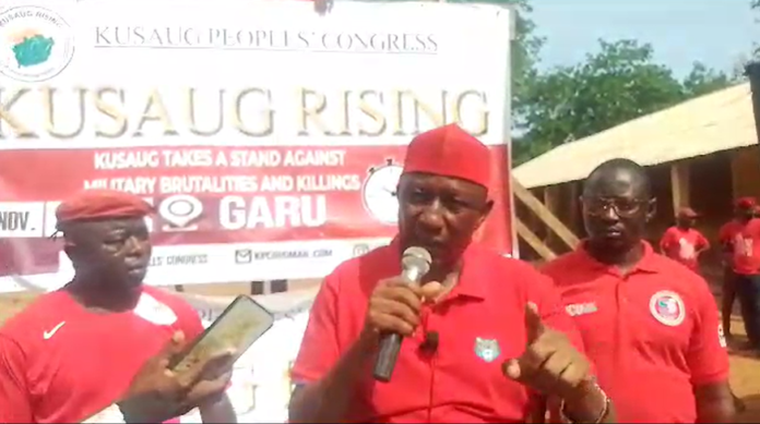 Over 500 Garu youth demonstrate over military brutality