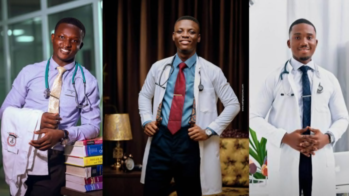 The distinguished Prempeh College NSMQ 2017 Champions, namely Wonder Sarfo-Ansah, Daniel Osei Badu, and Kofi Konadu Boakye