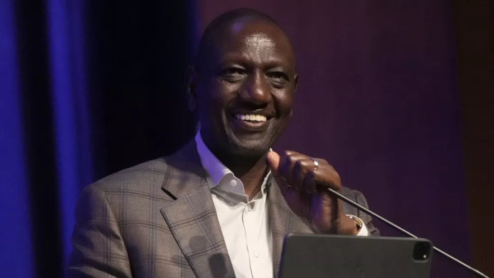Kenyan President William Ruto delivers keynote remarks during a U.S.- Kenya - Copyright © africanews Jeff Chiu/Copyright 2023 The AP Kenyan President William Ruto delivers keynote remarks during a U.S.- Kenya - Copyright © africanews Jeff Chiu/Copyright 2023 The AP