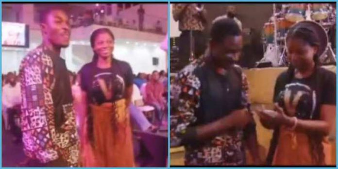 A collage of the male and female congregant who was paired by their pastor Photo credit: Twitter Source: @sikanikwame_. A collage of the male and female congregant who was paired by their pastor Photo credit: Twitter Source: @sikanikwame_.