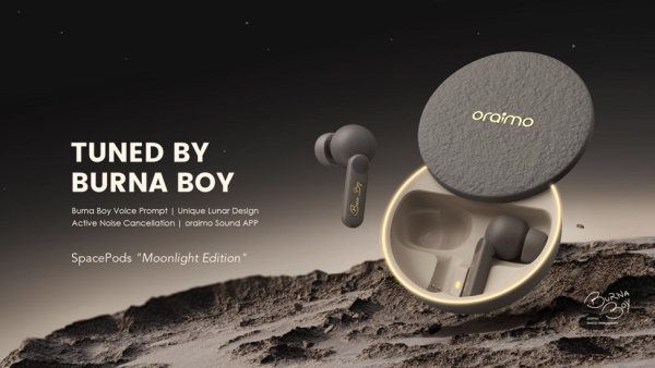 oraimo launches Burna Boy tuned SpacePods "Moonlight edition" - Where Technology meets Creativity in Perfect Harmony