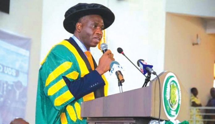 Prof. Seidu Al-Hassan, VC of UDS, speaking at the congregation