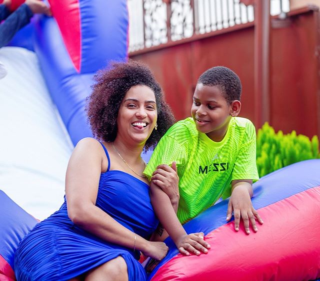 Juliet Ibrahim and son