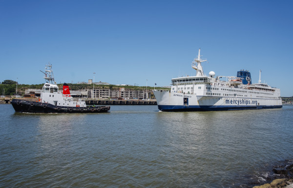Africa Mercy® heads to Madagascar after recrewing in East London