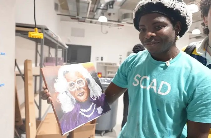Chancellor Ahaghotu has broken a decade-old record for the longest painting marathon.