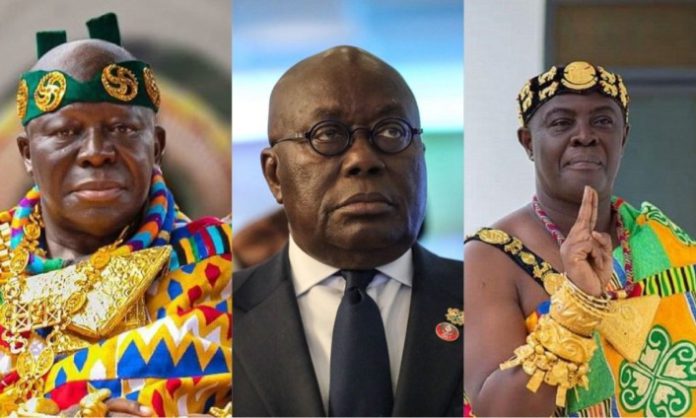 Akufo-Addo, Asantehene and Dormaahene