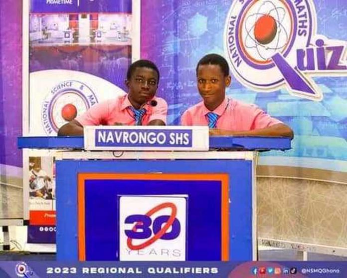 Prince Abugri on the right at NSMQ 2023 regional qualifiers Prince Abugri on the right at NSMQ 2023 regional qualifiers