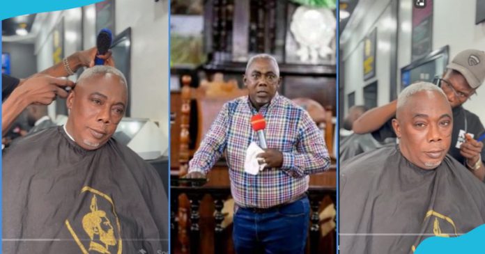 Apostle John Prah getting his hair cut Photo Source: iam_celebrity_barber Apostle John Prah getting his hair cut Photo Source: iam_celebrity_barber