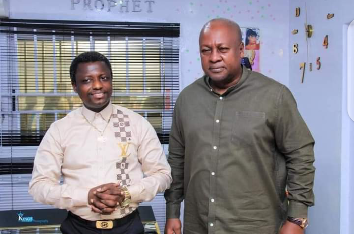 Mahama visits Opambour for prayers ahead of election