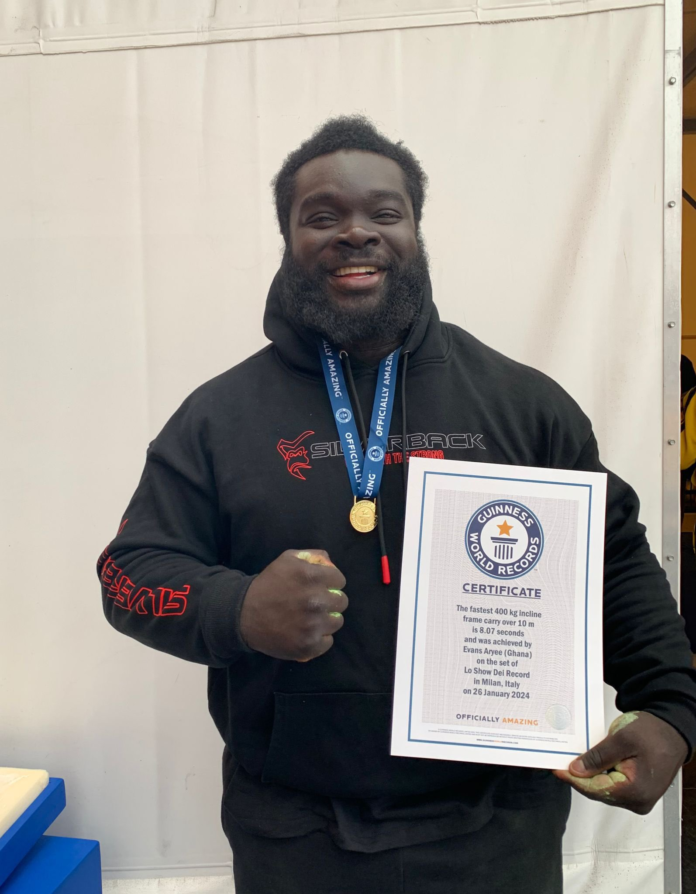 Evans Nana Ekow Aryee breaks Guinness World Record