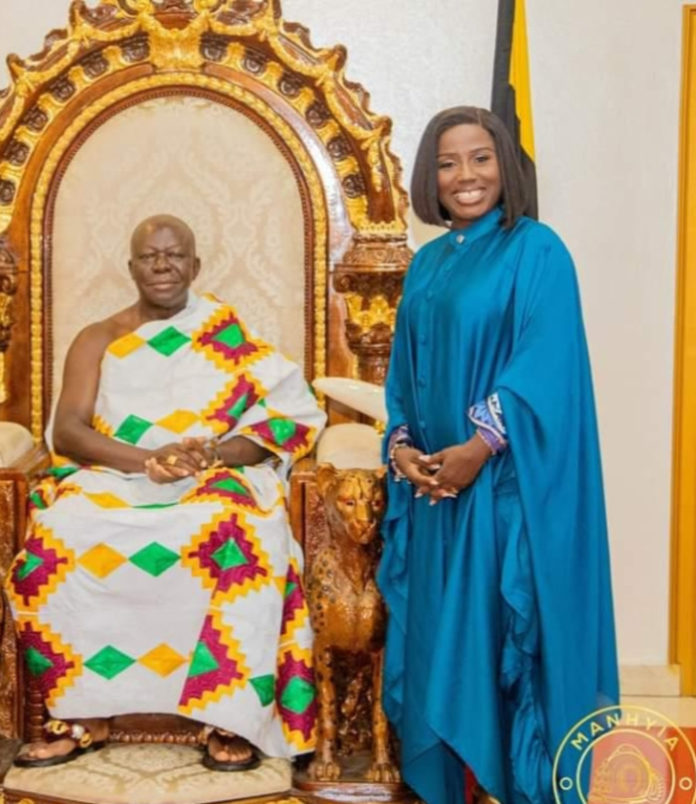 Otumfuo and Diana Hamilton