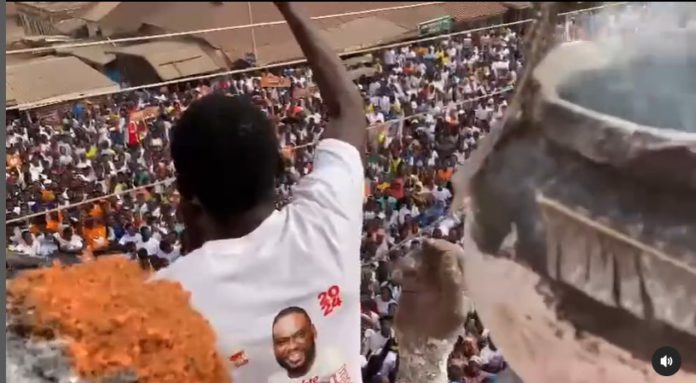 Lilwin at a rally