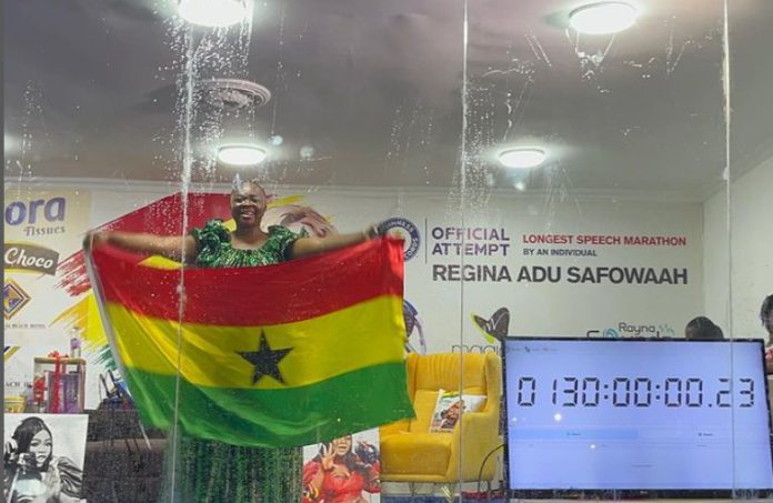 GWR: Adu Safowaah completes her speech-a-thon attempt