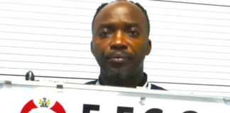 EFCC NIGERIA Image caption, Authorities allege that Mr Ebonyi used the proceeds of the fraud to purchase five properties