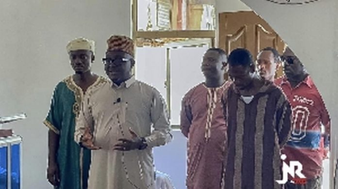 Mike Oquaye Jnr with some of the leaders of the Muslim community (Copy) Mike Oquaye Jnr with some of the leaders of the Muslim community