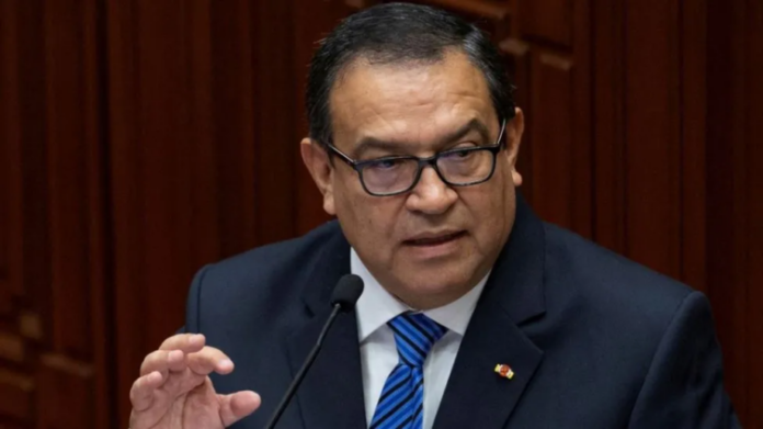 Alberto Otárola had been prime minister for just over a year (Reuters)