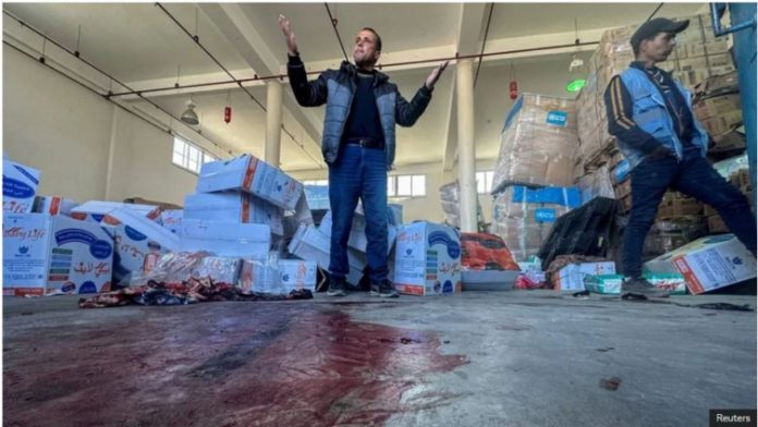 Gaza distribution centre