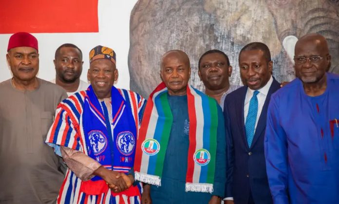 Stephen Ntim confers with executives of Nigeria’s APC Party Stephen Ntim confers with executives of Nigeria’s APC Party
