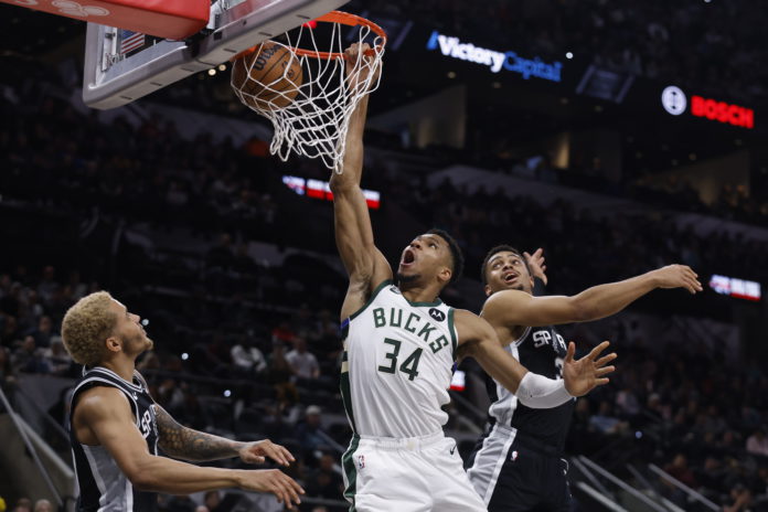NBA - Milwaukee Bucks at San Antonio Spurs