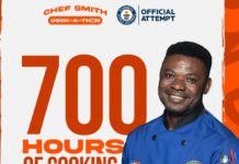 Chef Smith’s cook-a-thon hits 700 hours