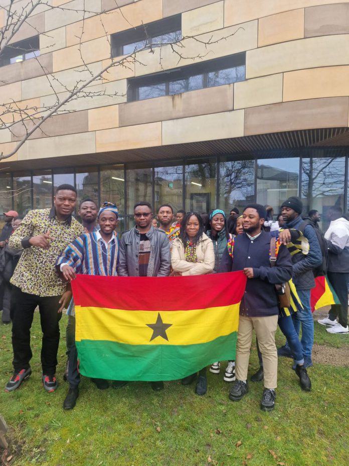 Ghanaian Students Society at the University of Bradford in the UK marks Ghana's 67th independence day