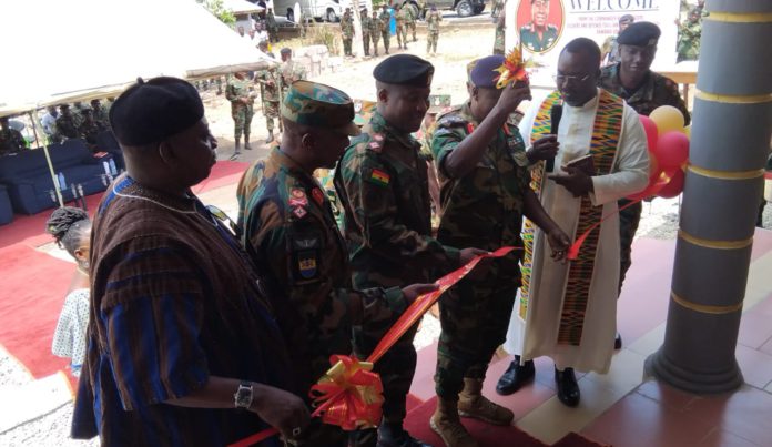 Chief of Army staff commissions accommodation block for young soldiers at Volta barrack