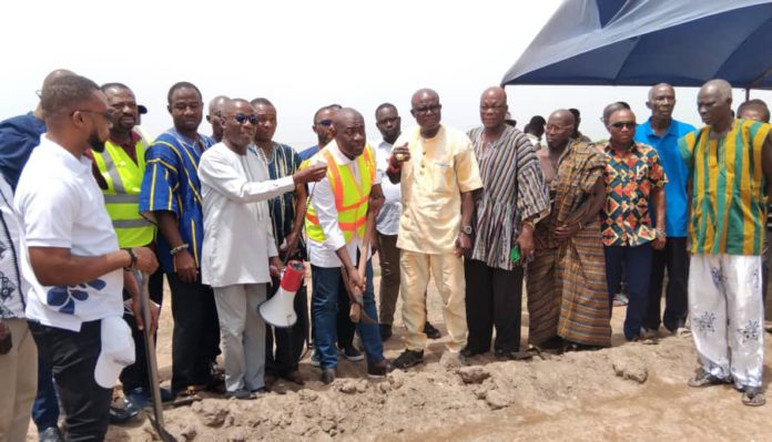 Akosombo Dam Spillage: Housing Minister cuts sod for Resettlement homes for flood victims